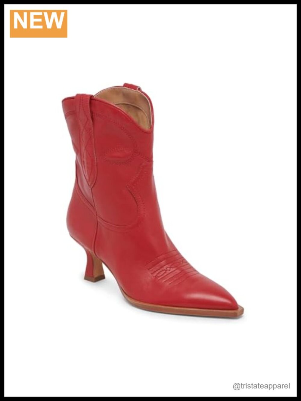 Leather Faux Leather Ankle Bootie Pull-On Cone Heel Winter Boot